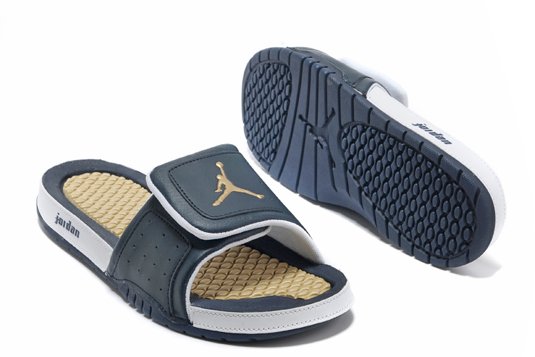 2013 Jordan Hydro 2 Black White Brown Slipper