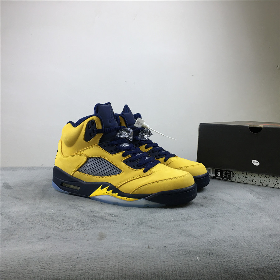 jordan 5 michigan yellow