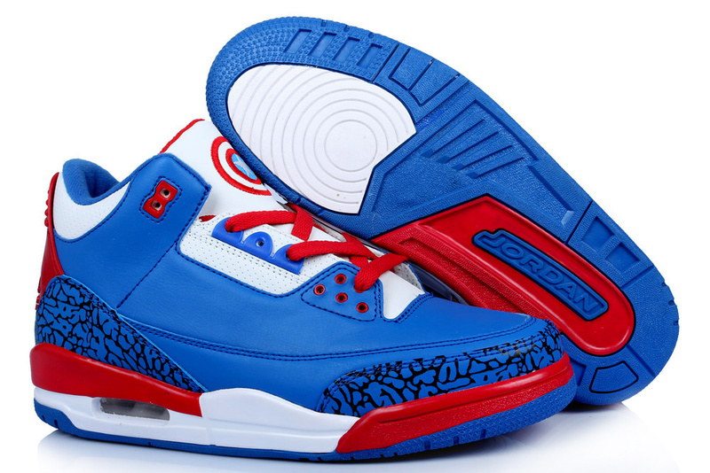 red white and blue jordan 3s