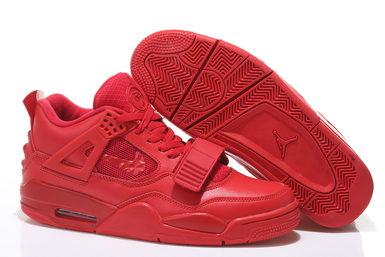 red jordans with strap