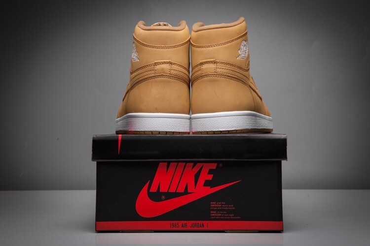 New Air Jordan 1 Wheat White Shoes