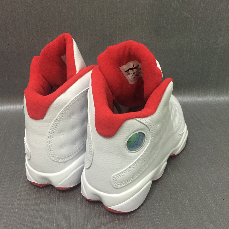 New Air Jordan 13 Retro White Red Shoes