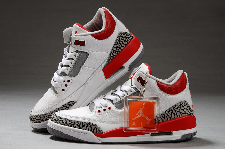 Air Jordan Retro 3 White Grey