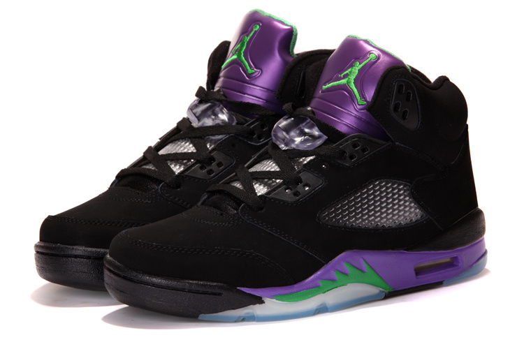 2013 Air Jordan 5 Black Purple Shoes