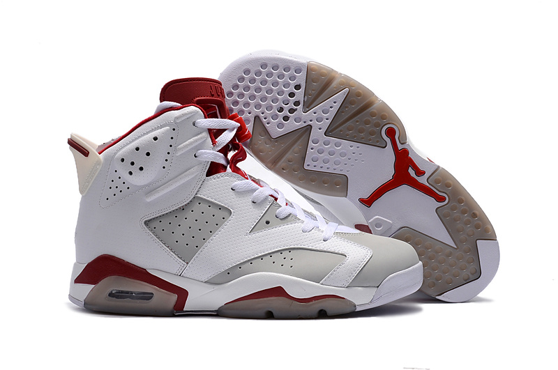 jordan 6 red and white