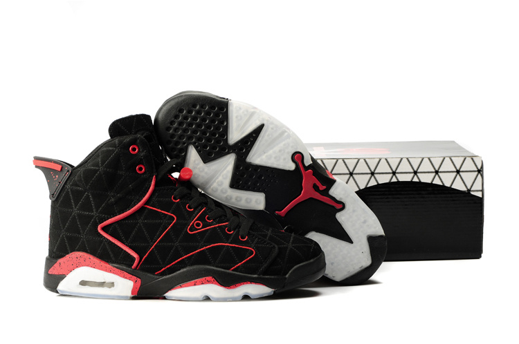 Latest Air Jordan 6 Black White Red