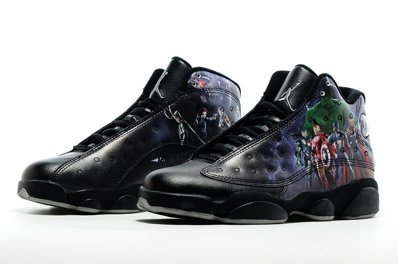 New Jordan 13 Retro the Avengers Black Shoes