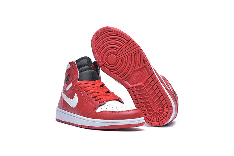 Original Air Jordan 1 Space White Red Shoes