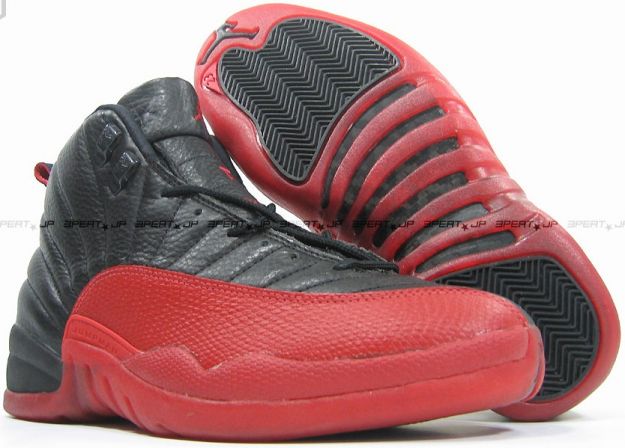 jordan 12 playoffs black varsity red shoes