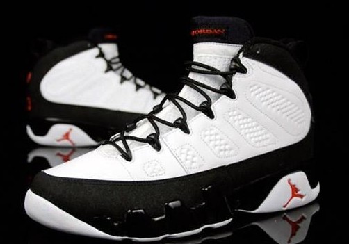 air jordan 9 white black true red